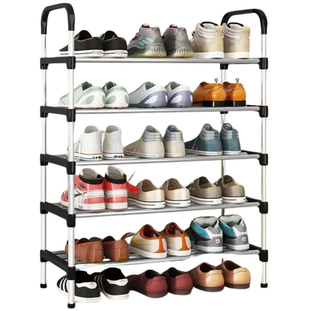 Sapateira Vertical 5 Andares - Organizador Multiúso com 15 Pares, Montagem Fácil e Design Moderno