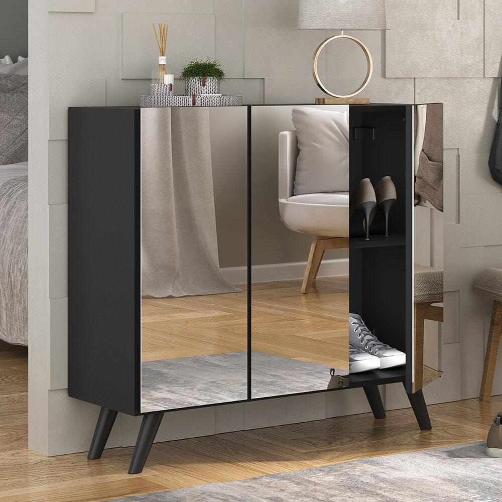 Sapateira Retrô 3 Portas: Organize com Estilo!