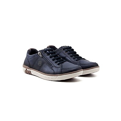 Sapatênis Pegada Casual Wear 119313 Couro Azul – Conforto e Estilo