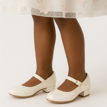 Sapatilha Boneca Infantil Fosca – 3cm Saltinho para Dama de Honra e Festas