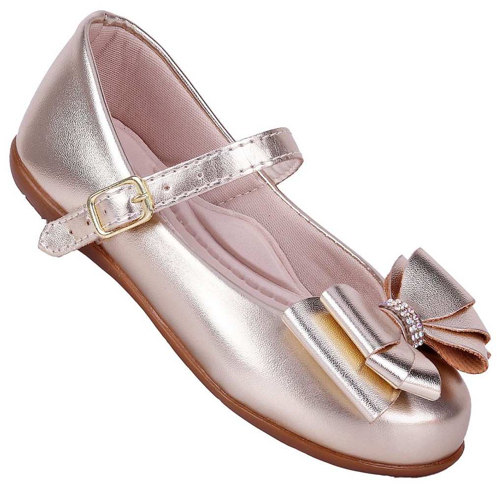 Sapatilha Infantil Dourada: Conforto e Estilo!
