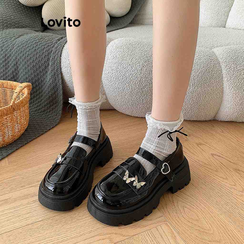 Sapato Mary Jane Lovito: Estilo Preppy e Elegante