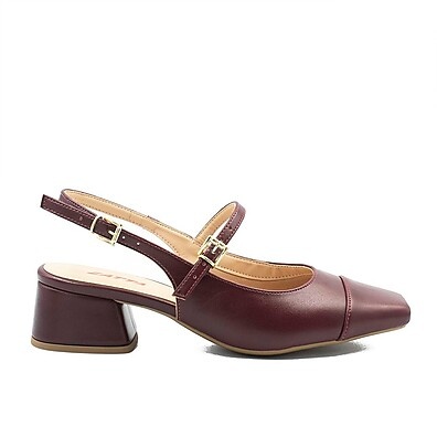 Sapato Zatta Retrô Slingback Emília Marsala: Estilo Vintage com Conforto Moderno