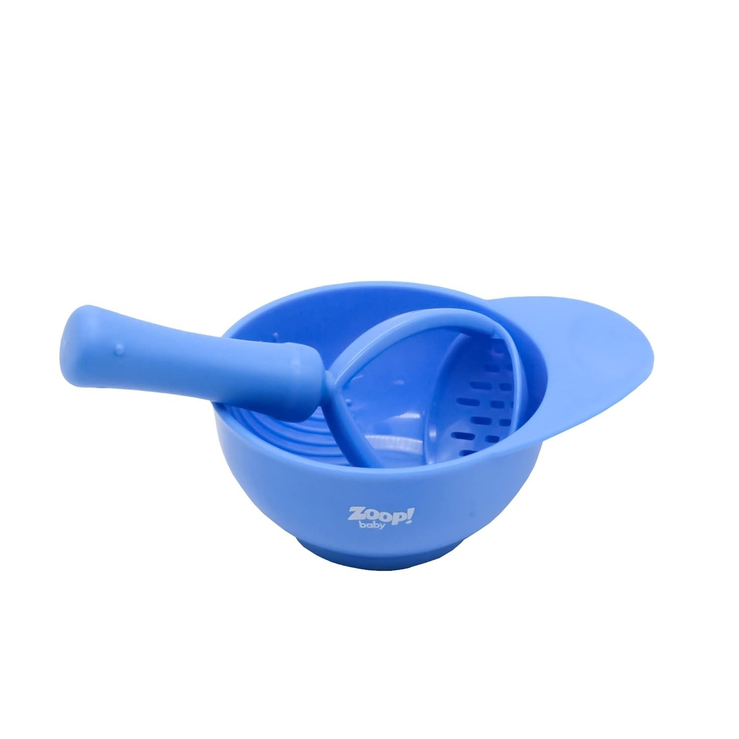 Kit Bowl Amassador de Papinha Azul Zoop Toys - Preparo Saudável e Prático para Bebês