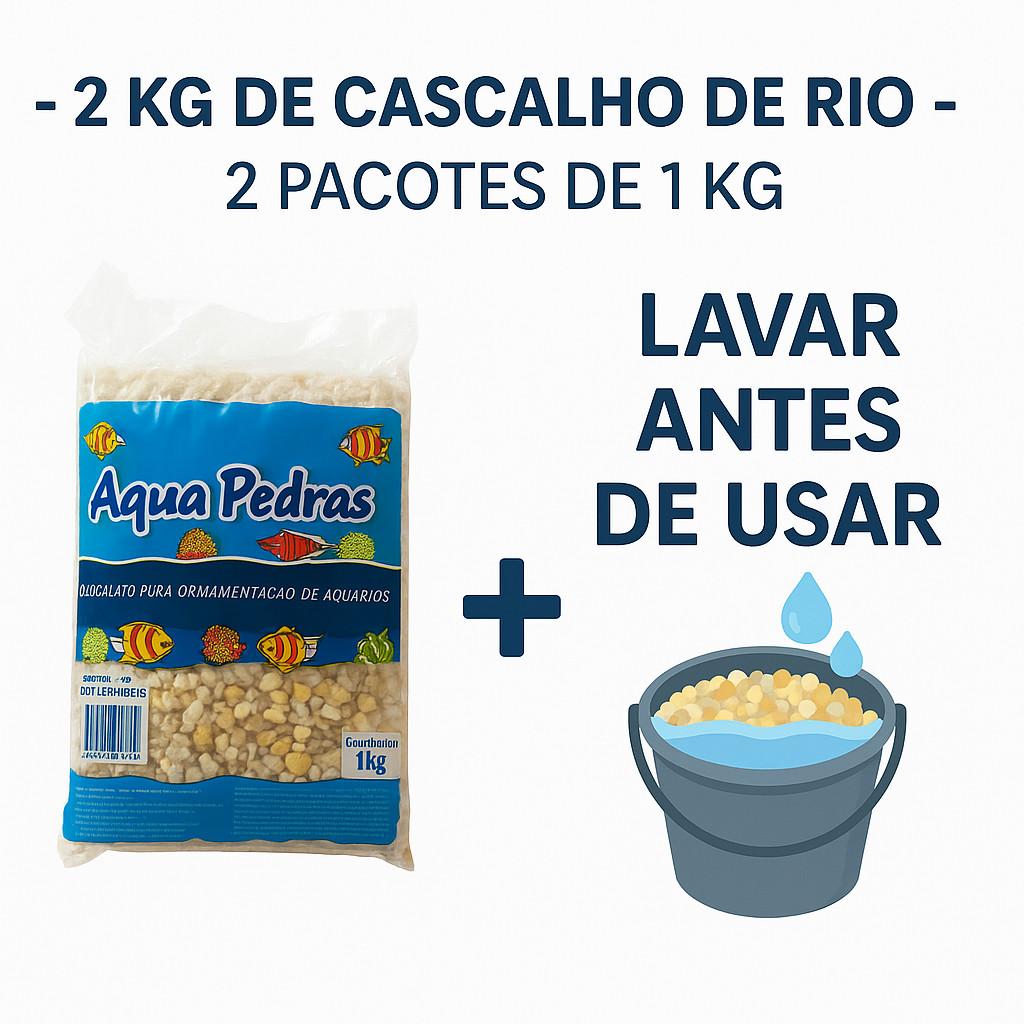 Cascalho para Aquário 2kg: Beleza Natural e Saúde!