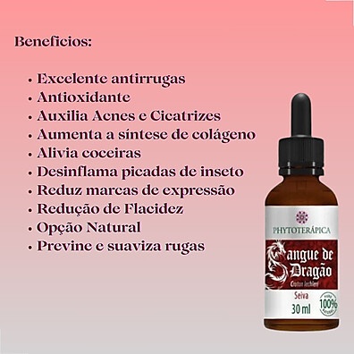 Seiva Sangue de Dragão 100% Pura: Poder Natural para Pele e Saúde