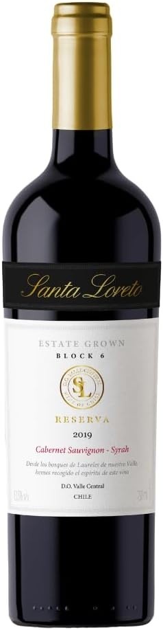 Vinho Fino Tinto Chileno Santa Loreto Reserva Cabernet Sauvignon-Syrah 750ml
