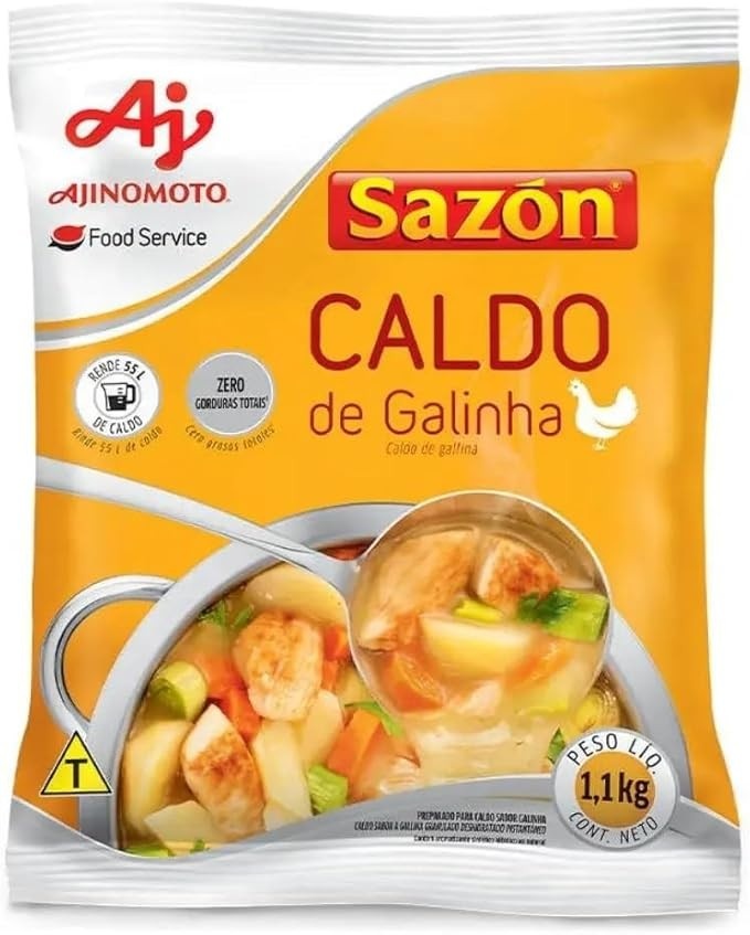 CALDO EM PÓ SAZÓN® PROFISSIONAL SABOR GALINHA 1,1KG