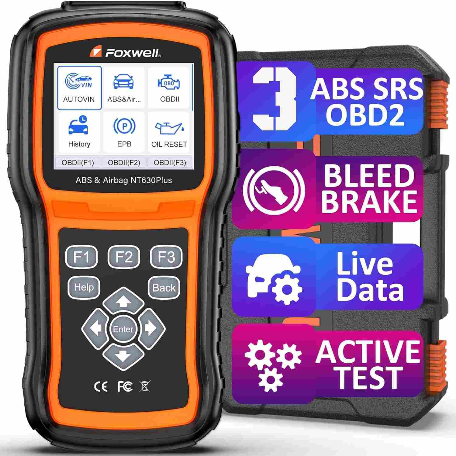Scanner Automotivo FOXWELL NT630 Plus: Diagnóstico ABS/SRS Profissional e Acessível