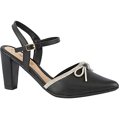 Scarpin Lumiss Bico Fino com Strass: Elegância e Conforto