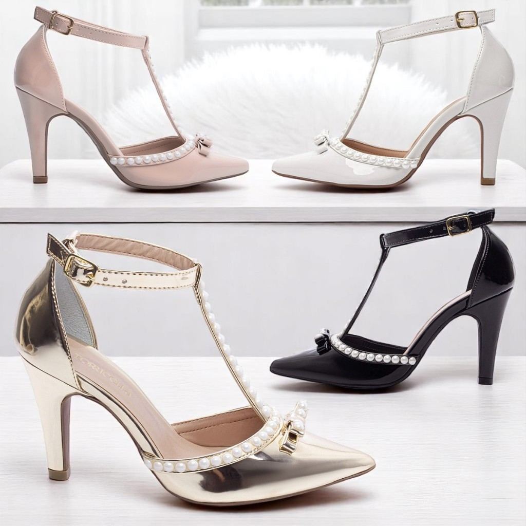 Scarpin Salto Alto com Pérolas Torricella: Elegância e Conforto