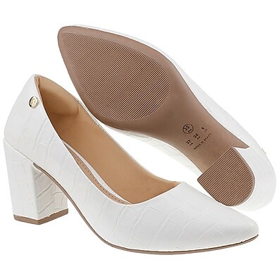 Scarpin Salto Bloco Grosso: Elegância e Conforto