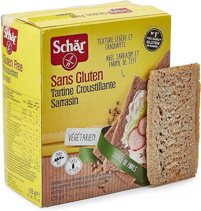 Kit 6 Torrada Cereais S/ Glúten Fette Croc Schar 125g