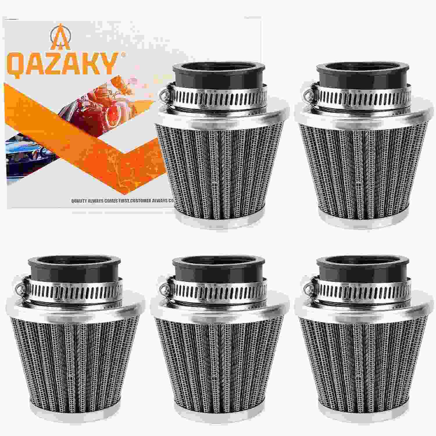 Kit 5 Filtros de Ar Universal 57-60mm para Motos GY6, ATV, Scooter e Mais (50cc-250cc)