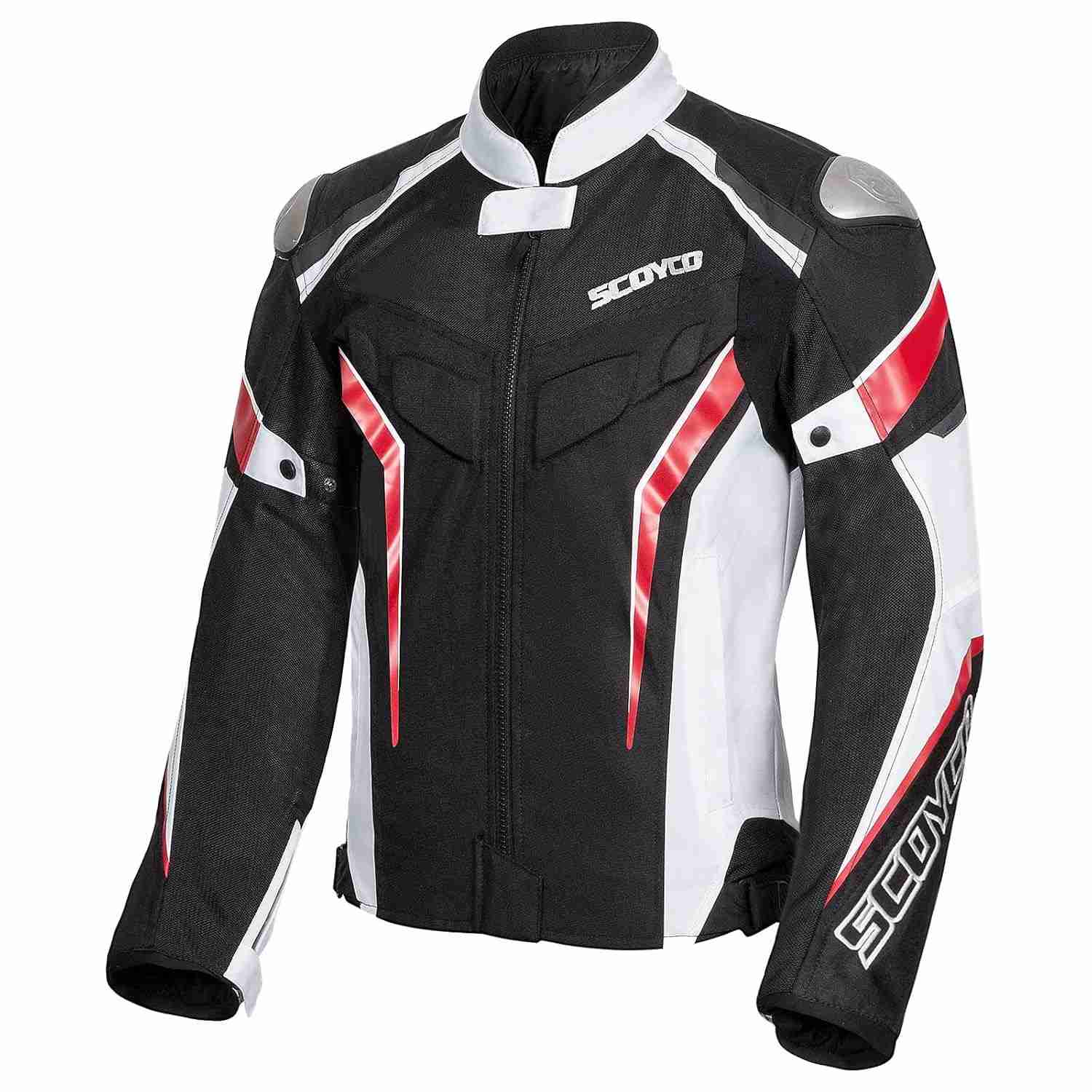 Scoyco Jaqueta de malha para motociclista, jaqueta blindada resistente ao desgaste, respirável, equipamento de proteção para homens, 4 estações
