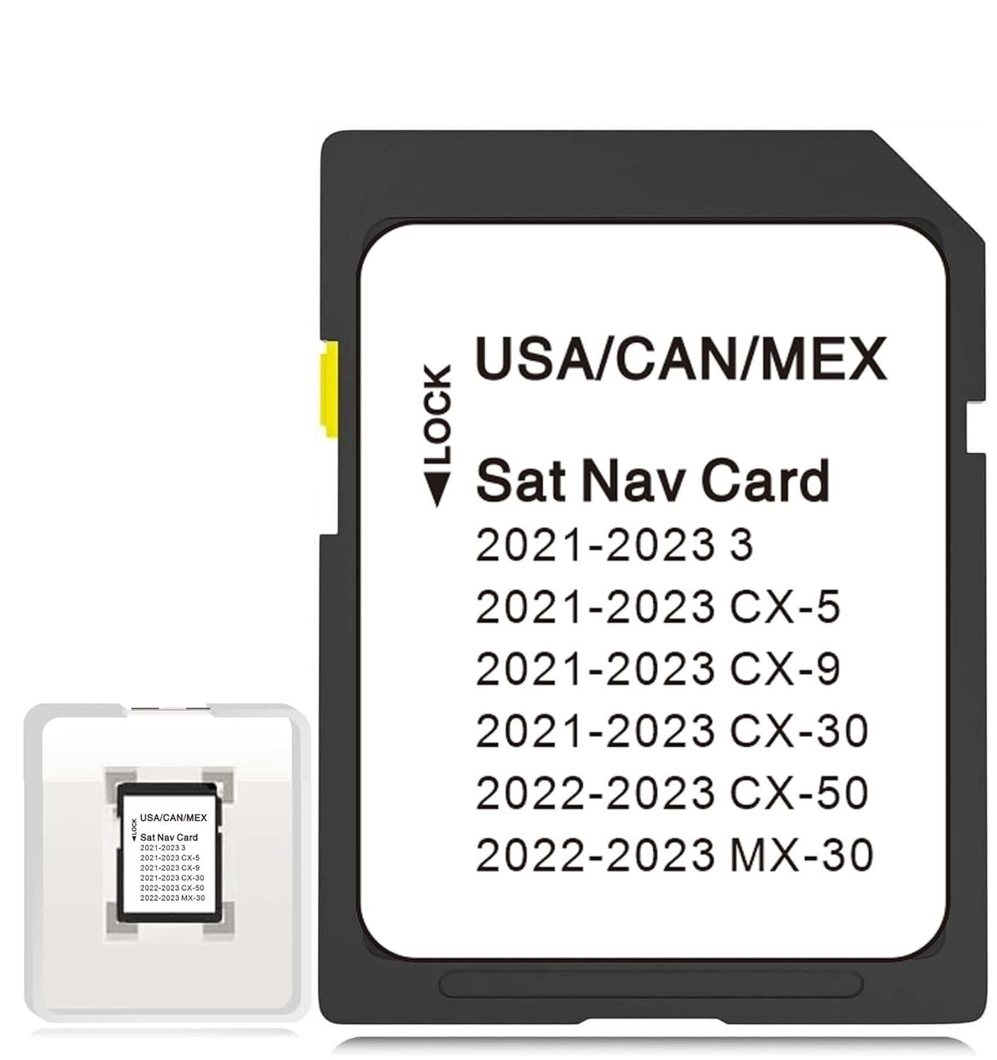 Atualização Mapa GPS Mazda CX-30, CX-5, CX-9, CX-50, MX-30 | Cartão SD Navegação TD2K66EZ1B Mais Recente