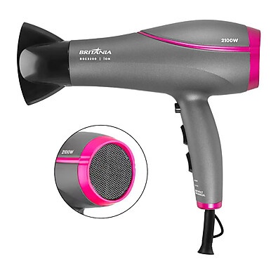 Secador Britânia 2100W: Cabelos Lisos e Sem Frizz!