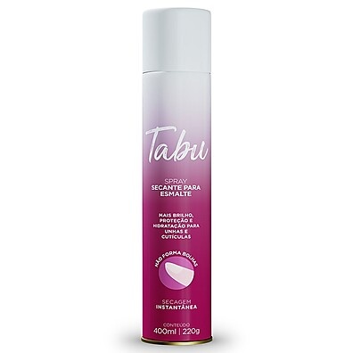 Secante para Esmalte Tabu 400ml – Unhas Perfeitas em Segundos