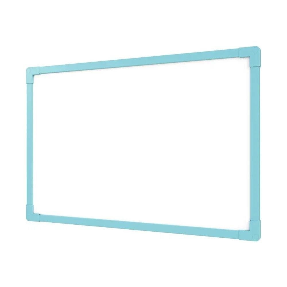 Quadro Branco UV MDF Azul Soft 60x40cm - Superfície Premium para Marcadores a Seco