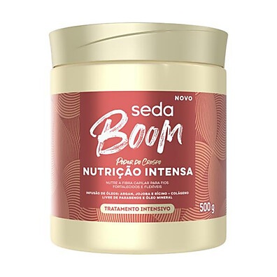 Seda Boom Nutrição 500g: Cachos Nutridos!