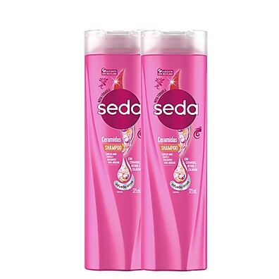 Seda Ceramidas: Kit 2 Shampoos 325ml para Cabelos Radiantes