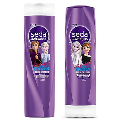 Seda Juntinhos Frozen: Kit Shampoo e Condicionador 300ml