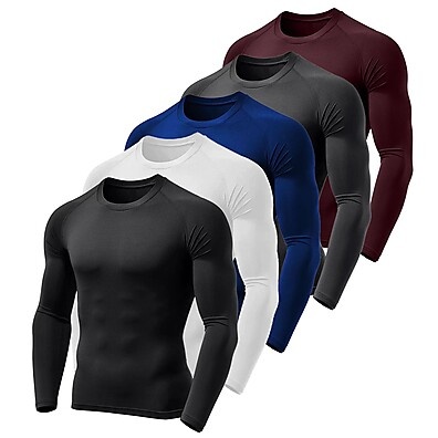 Segunda Pele Dry: Kit 5 Camisas UV50+ Térmicas