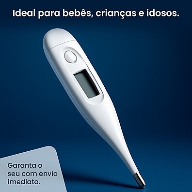 Termômetro Digital Portátil: Medição Rápida e Confiável em 10 Segundos