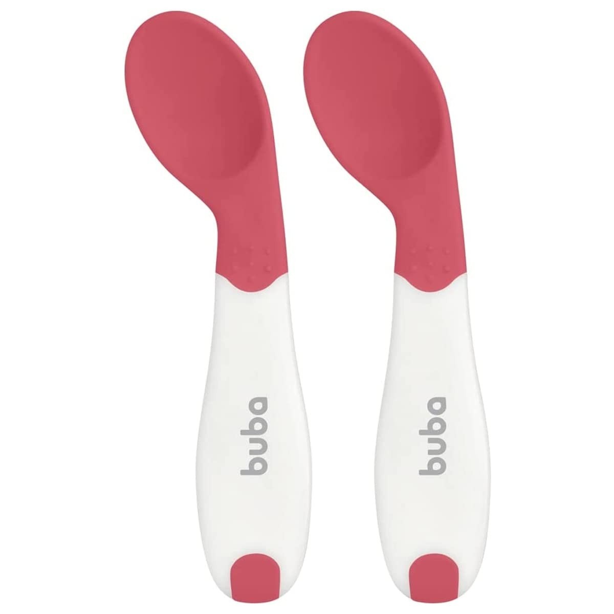 Kit Colher de Treinamento Bebê Curvada com Termossensibilidade - Segura, Ergonômica e Livre de BPA