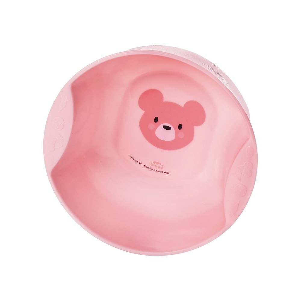 Tigela Infantil Decorada Menina 550ml - Segura, Saudável e Estilosa | Plasútil Bear