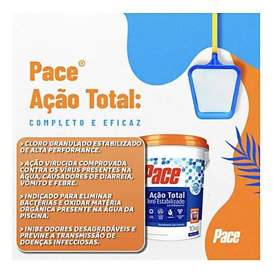 Pace Ação Total Hth 10kg: Piscina Limpa e Segura