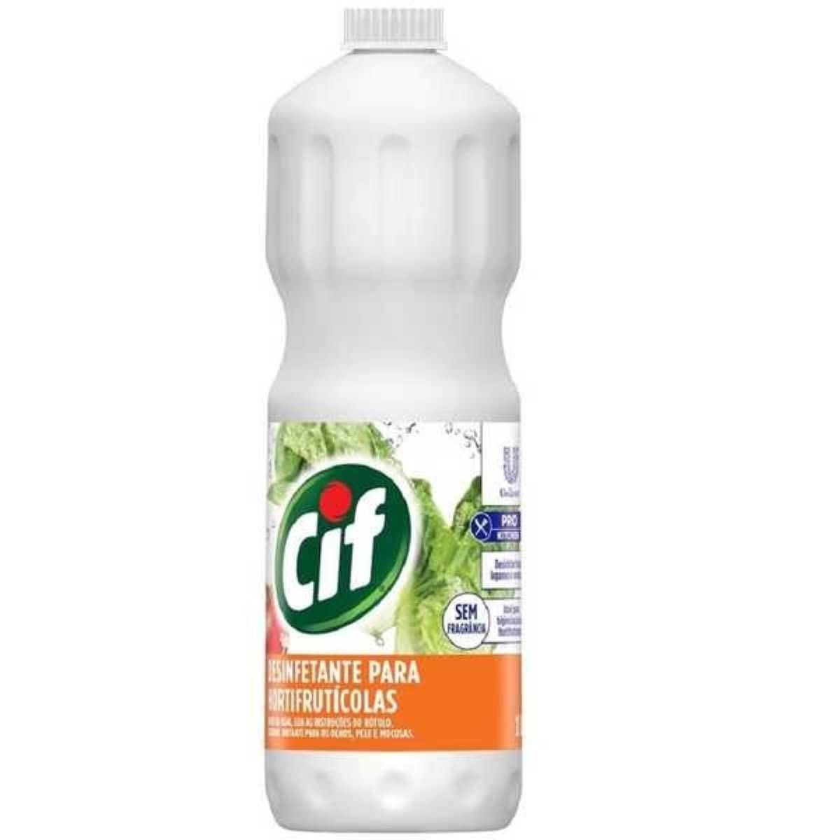 Desinfetante Cif Hortifruti 1L - Limpeza Profunda e Segura para Frutas e Verduras