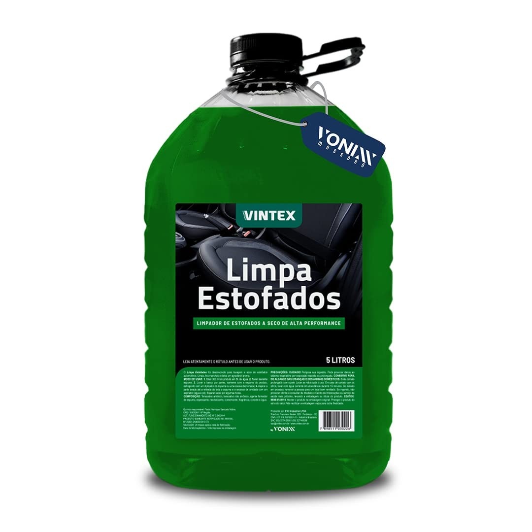 Limpa Estofados 5L - Vonixx: Limpeza Profunda e Segura para Sofás, Carros e Estofados