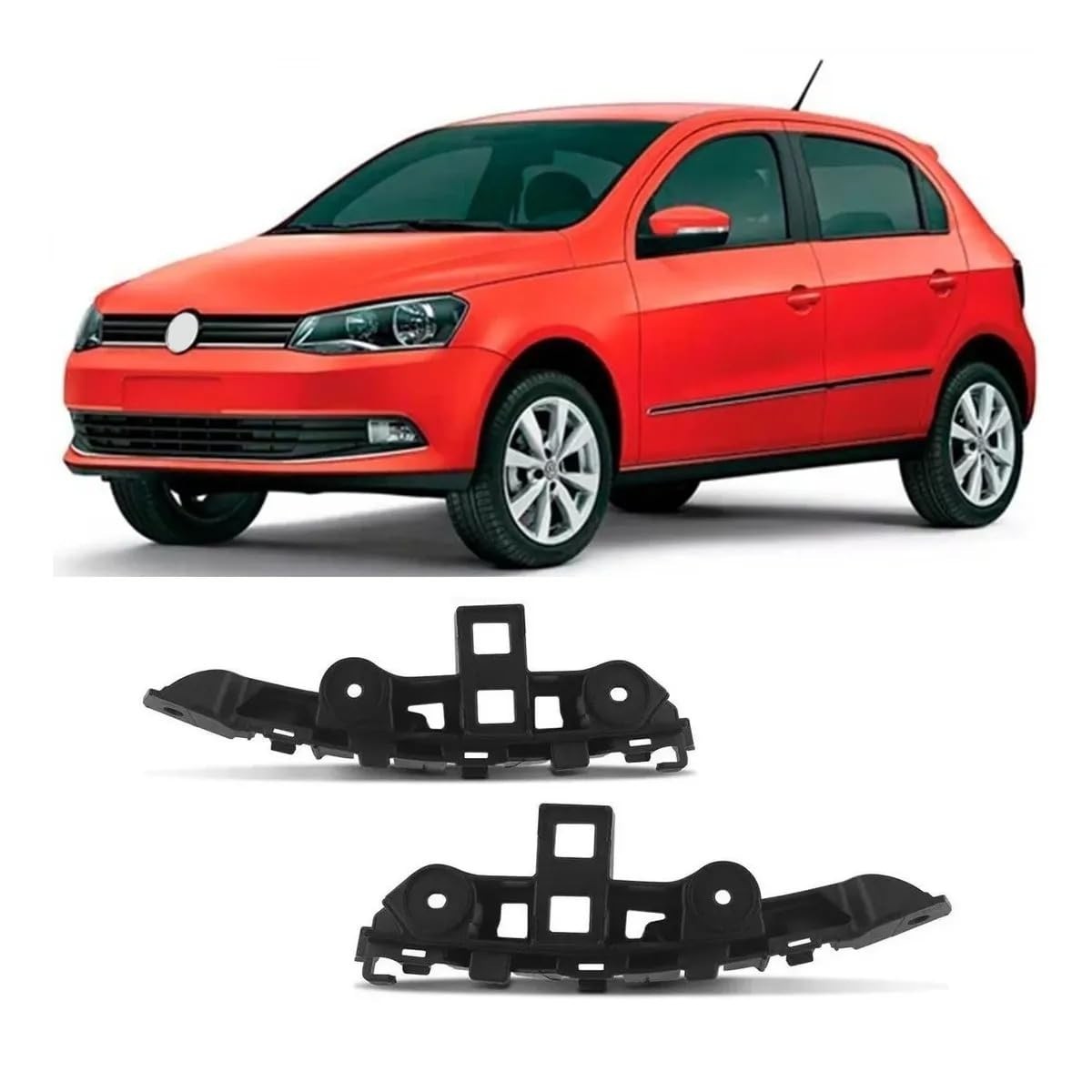 Suporte Guia Parachoque Dianteiro Gol G6 GVII 2013-2021 - Fixação Segura e Durável