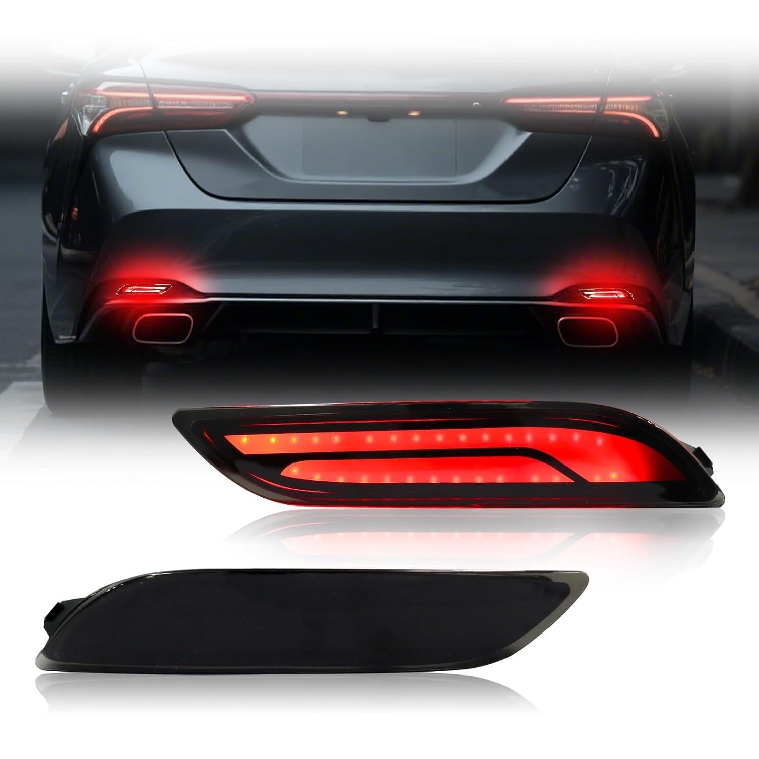 Luzes de Freio e Seta LED Fumê para Toyota Camry 2018-2025 - Segurança e Estilo