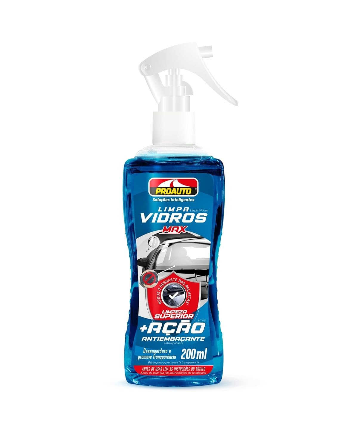 Proauto Limpa Vidros Antiembaçante 200ml: Visibilidade Clara e Segurança na Estrada