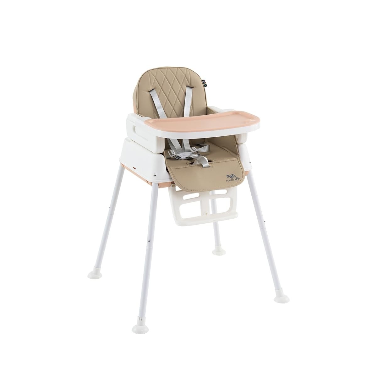 Cadeira de Alimentação Infantil 3 em 1 Harmony Maxi Baby Bege - Conforto e Segurança em Qualquer Idade
