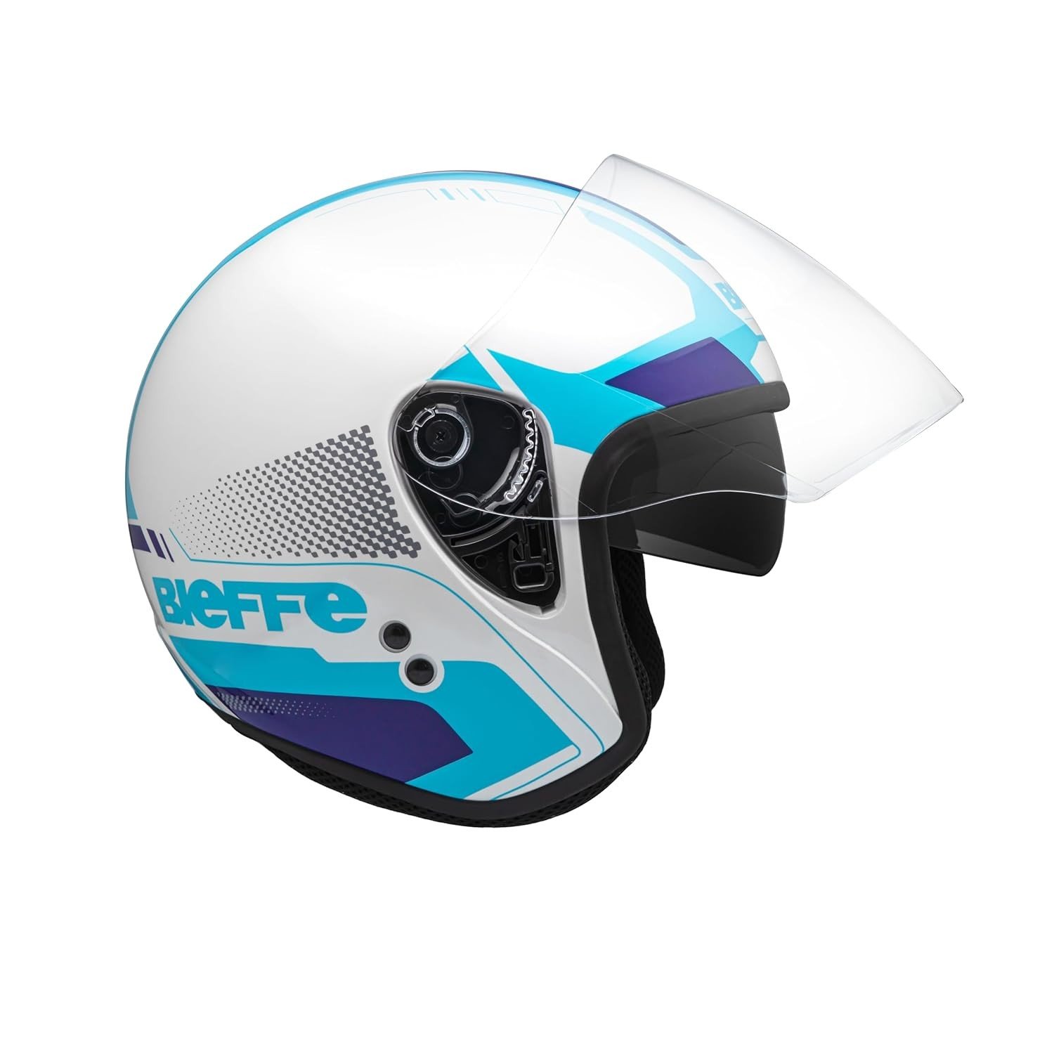 Capacete Aberto Bieffe Allegro Extent Branco com Óculos Integrado - Estilo e Segurança para Sua Moto