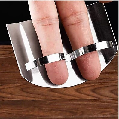 Protetor de Dedos Inox: Cozinhe com Segurança!