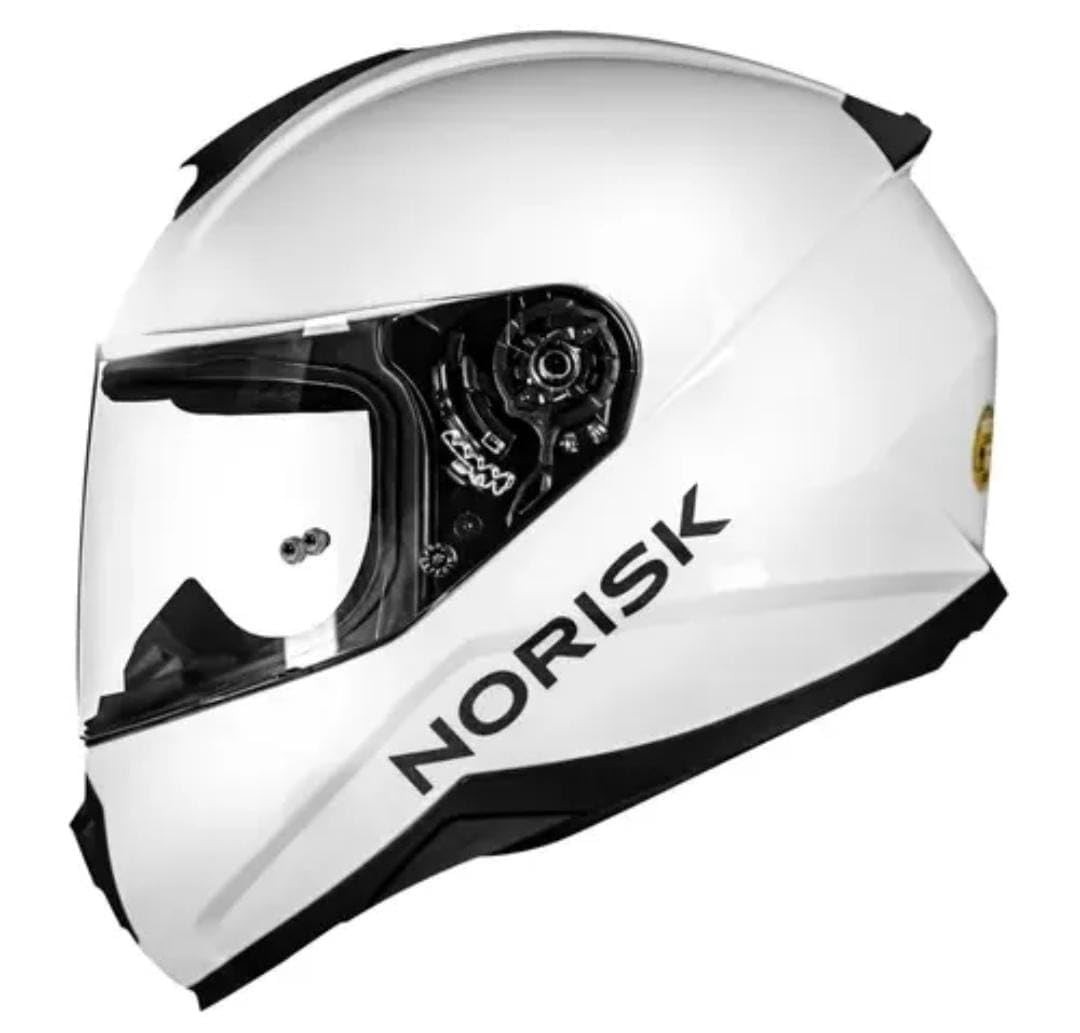 Capacete Norisk Razor White 58: Estilo, Segurança e Conforto para Sua Pilotagem