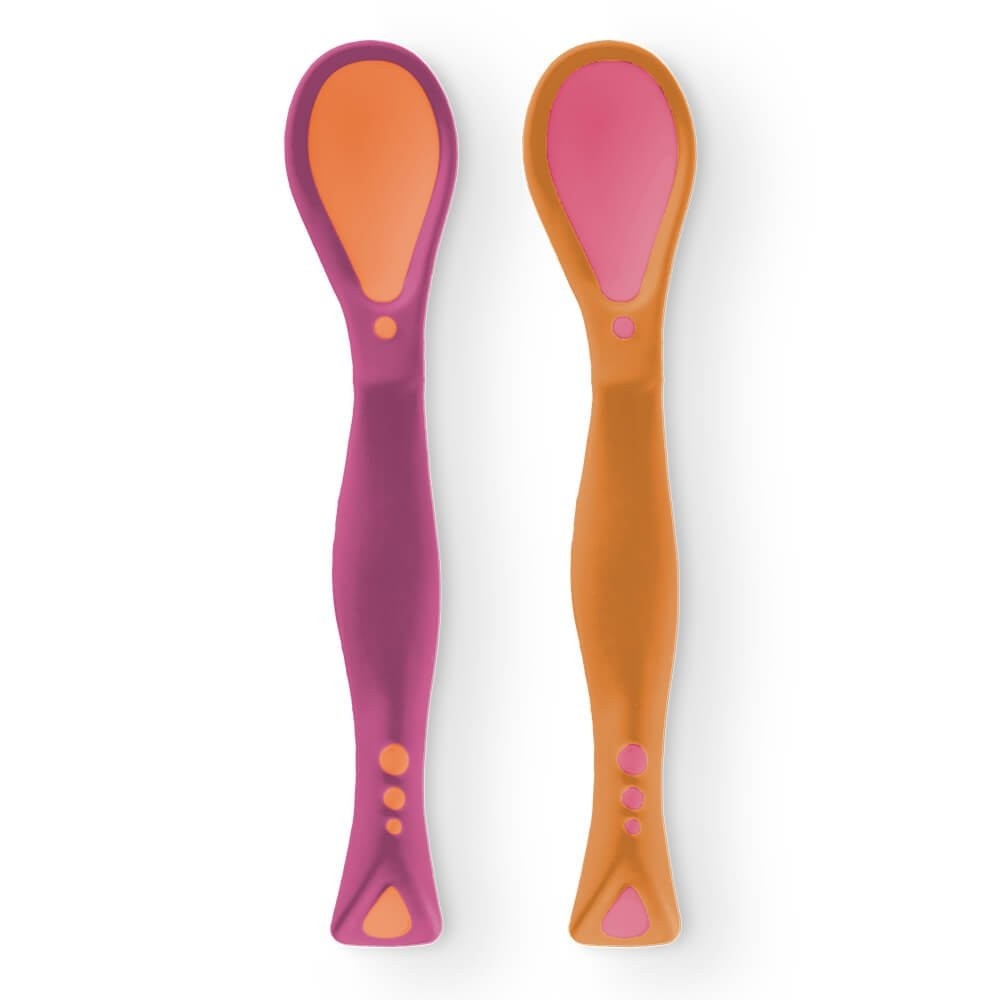 Conjunto de Colheres Flexíveis Funny Meal Rosa - Multikids Baby | Segurança e Conforto na Alimentação do Bebê