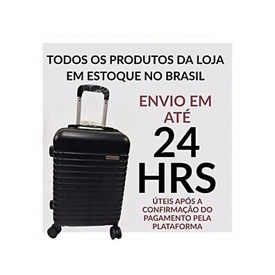 Mala de Viagem Grande 40kg: Rodas 360° e Segurança!