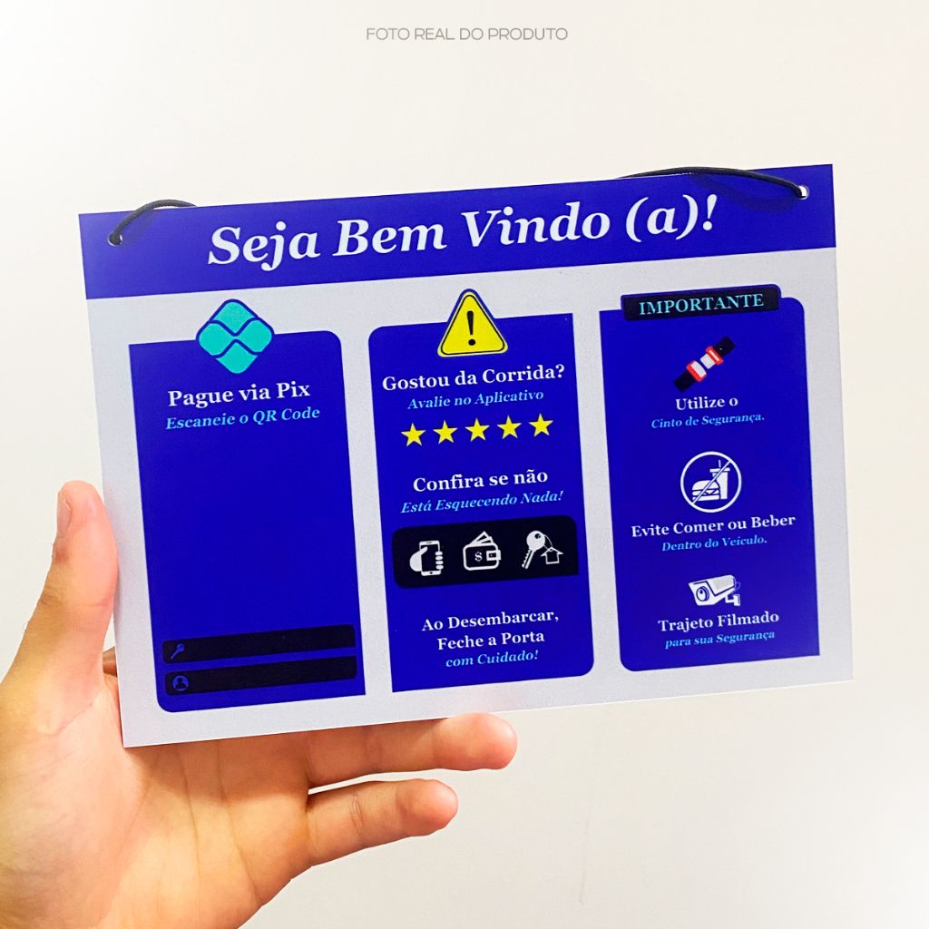 Plaquinha Pix Uber/99: Mais Avaliações e Segurança 🚀