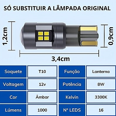 Lâmpada Pingo LED T10: Mais Brilho e Segurança!
