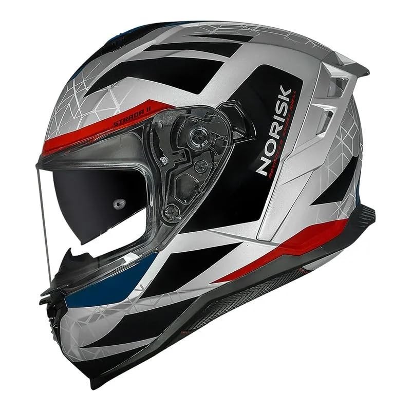 Capacete Norisk Strada 2 Evoque: Segurança e Estilo Azul para Sua Moto