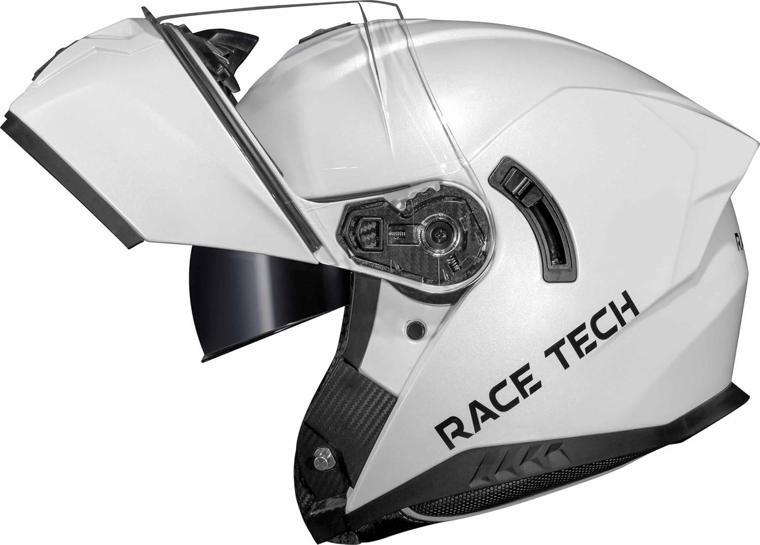 Capacete Race Tech Signal Monocolor Branco: Segurança e Estilo para Sua Pilotagem