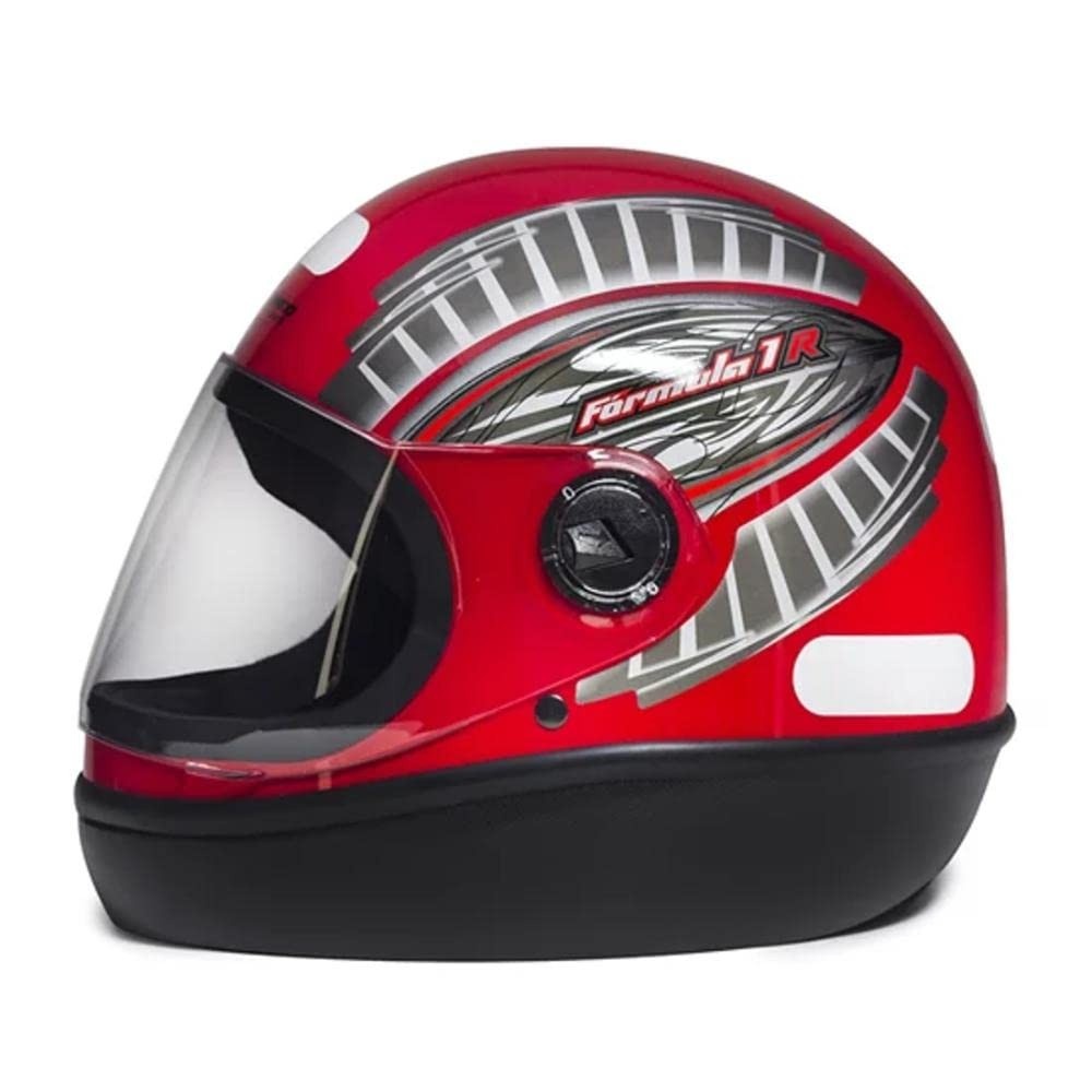 Capacete Formula 1 R Vermelho: Segurança e Estilo para suas Aventuras!