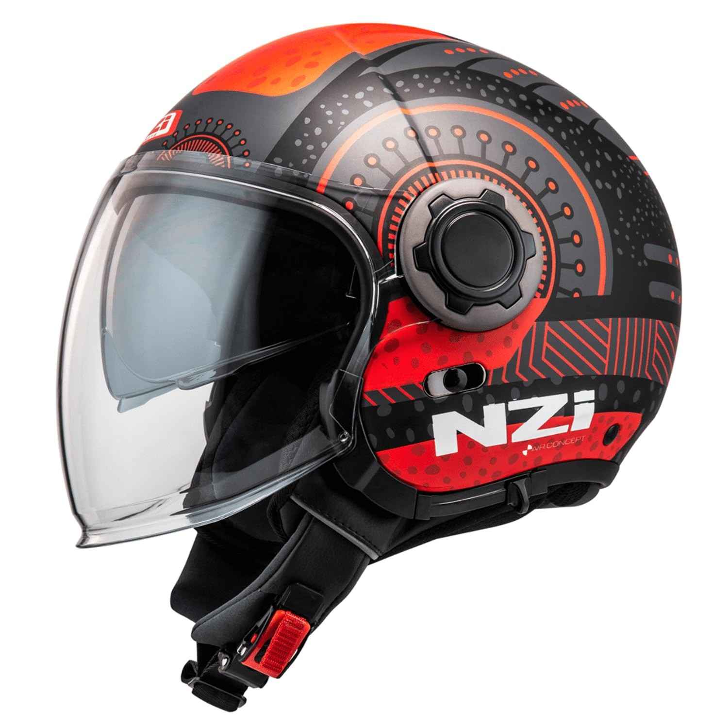 Capacete Nzi Ringway Duo Antera: Estilo Vintage e Segurança para Sua Pilotagem Urbana