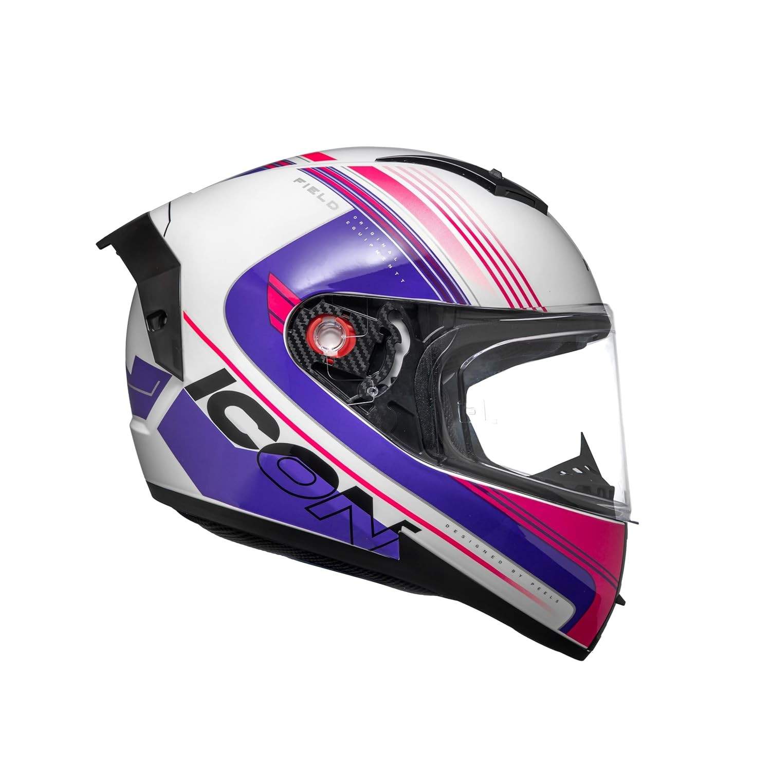 Capacete Peels Icon Pro Field Branco/Pink 58: Segurança e Estilo com Óculos Interno