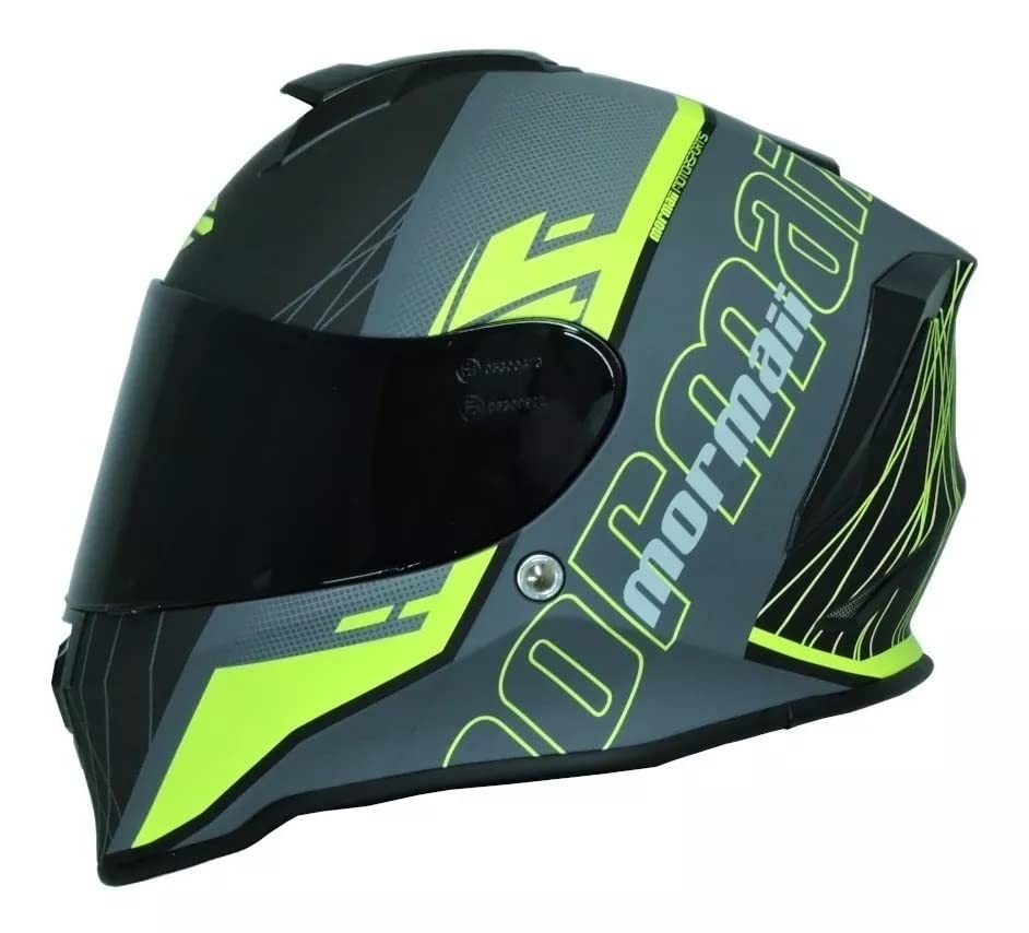 Capacete Mormaii M1 Neon X Verde Fosco: Segurança e Estilo para Sua Aventura!